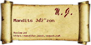 Mandits Jázon névjegykártya